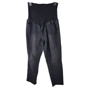 Belly by Design Womens Size M Black Solid Maternity Jeans